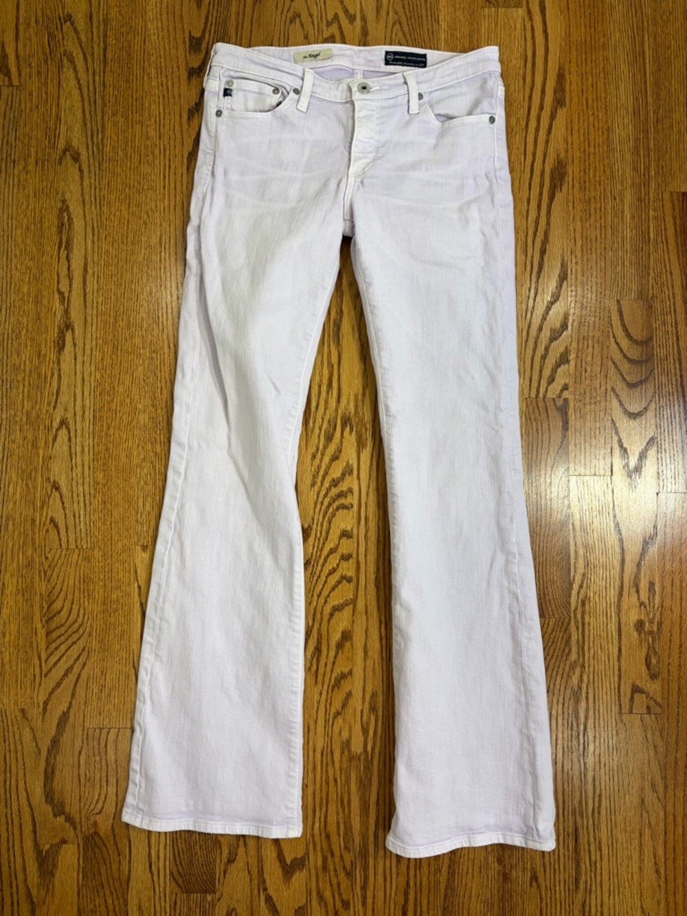 AG Adriano Goldschmied White Flare Jeans